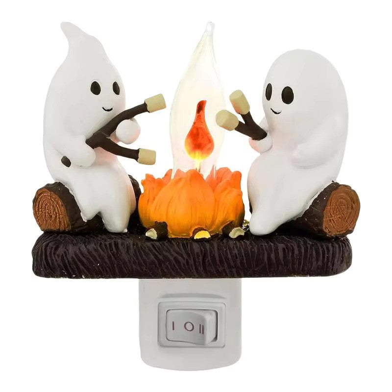 Ghost Campfire Flickering Night light at from Odditygadget