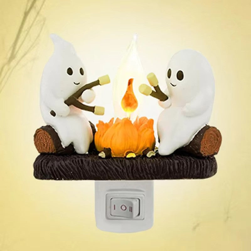 Ghost Campfire Flickering Night light at from Odditygadget