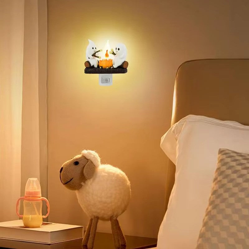 Ghost Campfire Flickering Night light at from Odditygadget