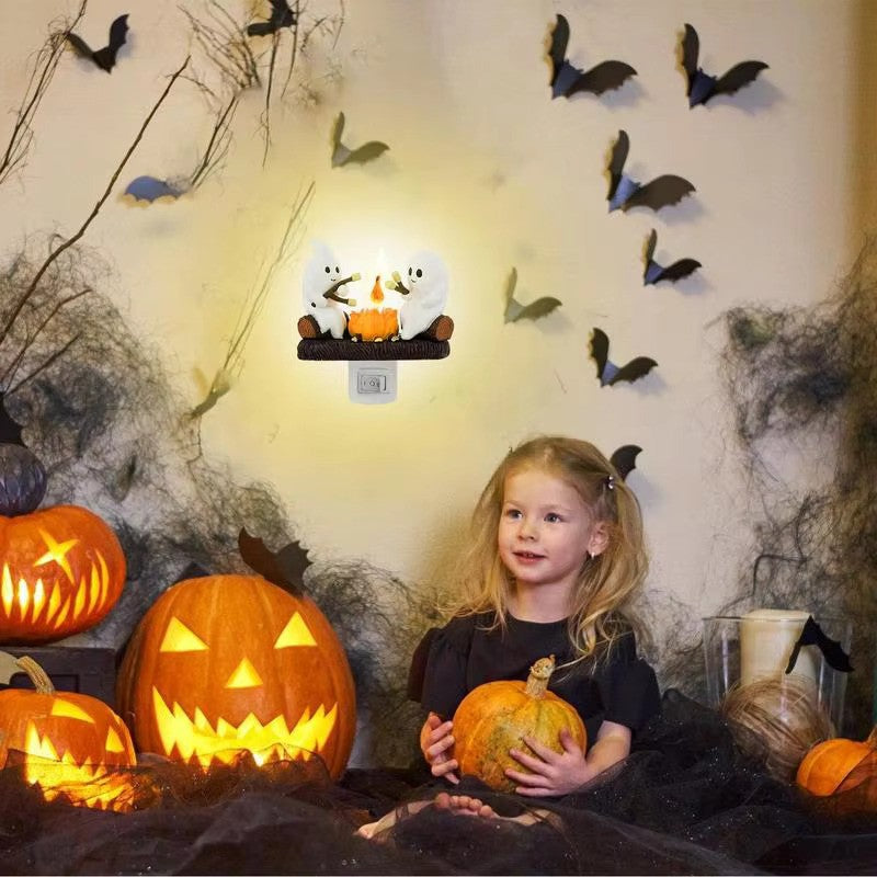 Ghost Campfire Flickering Night light at from Odditygadget