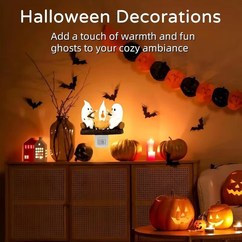 Ghost Campfire Flickering Night light at from Odditygadget