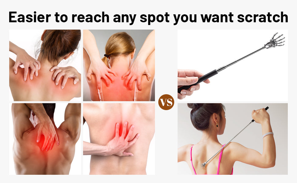 Skeleton Hand Back Scratcher Portable Extendable Telescopic