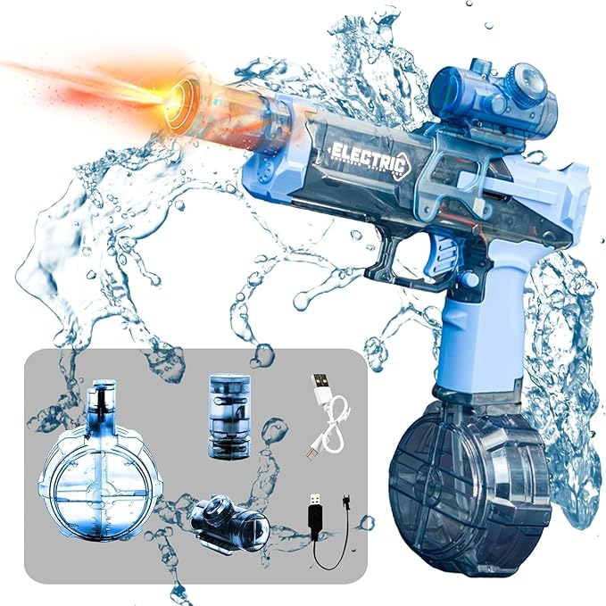Ultimate Battle Blaster Electric Water Gun with Realistic Muzzle Flame at $34.97 from Odditygadget