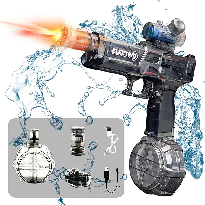 Ultimate Battle Blaster Electric Water Gun with Realistic Muzzle Flame at $34.97 from Odditygadget