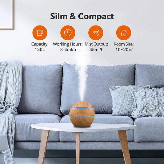Humidifier, Air Purifier Essential Oils Diffuser 130ml, Usb DC5V from Odditygadget at $24.99