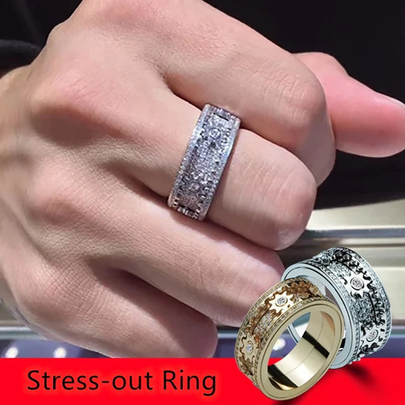 Gear Ring Luxury Rose Gold Silver Color from Odditygadget at $24.97