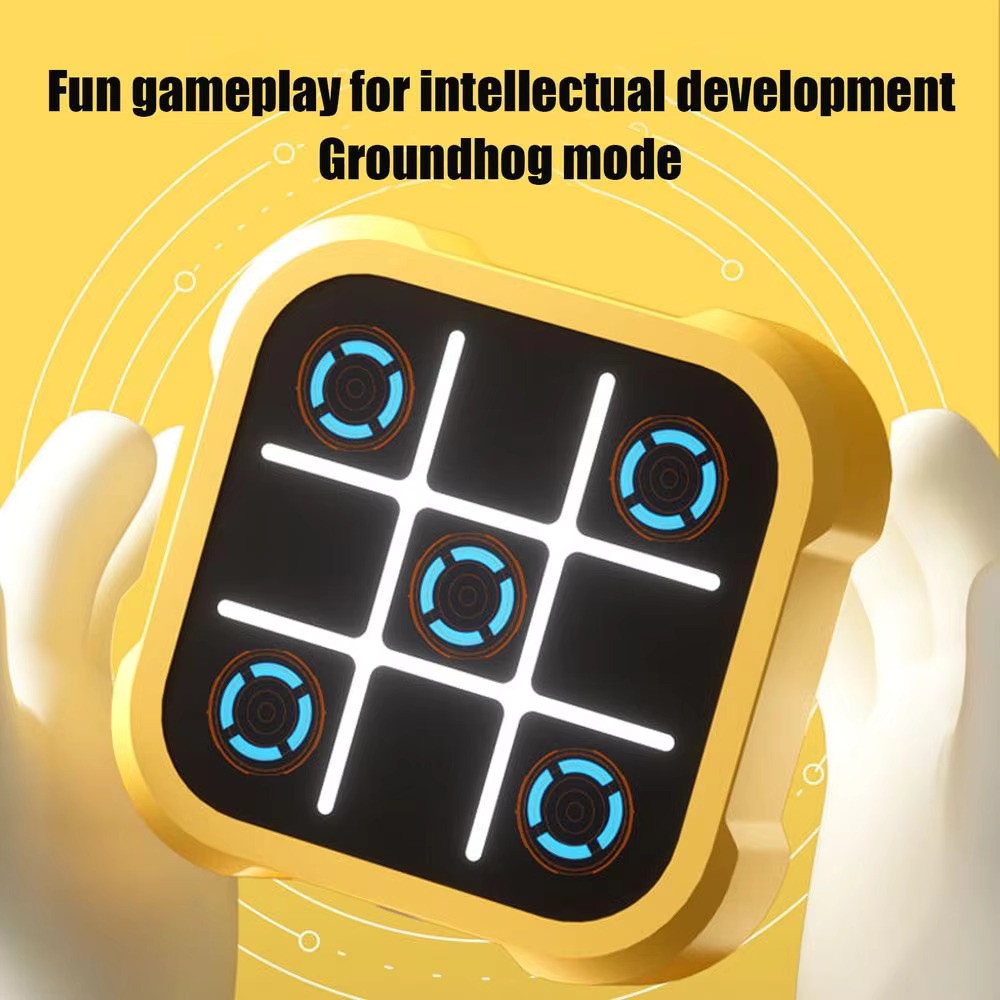 Tic Tac Toe Bolt Game 3-in-1 Handheld Puzzle Game at from Odditygadget