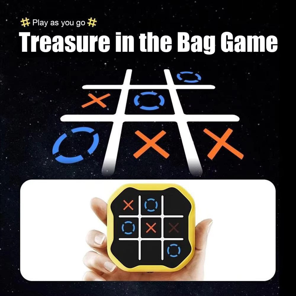 Tic Tac Toe Bolt Game 3-in-1 Handheld Puzzle Game at from Odditygadget