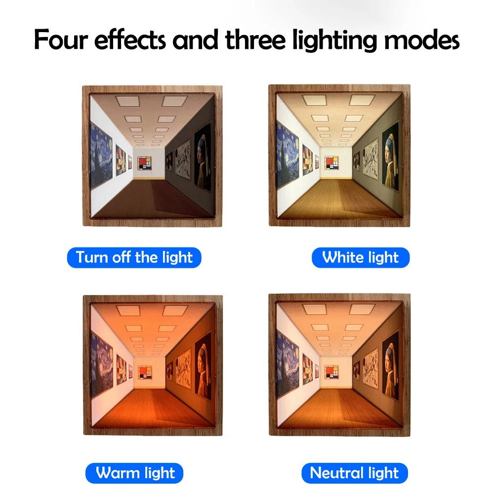 Visual Wall-Mounted Painting Light Optical Art Atmosphere