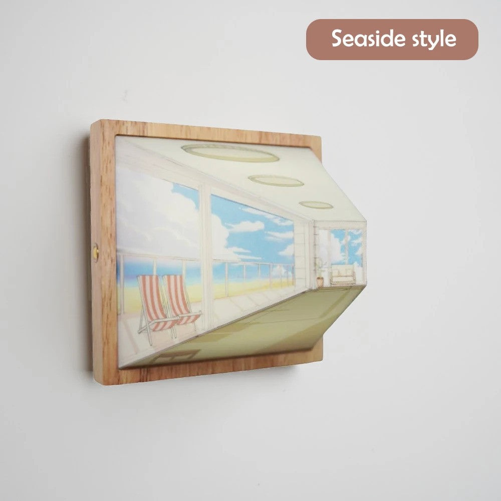 Visual Wall-Mounted Painting Light Optical Art Atmosphere