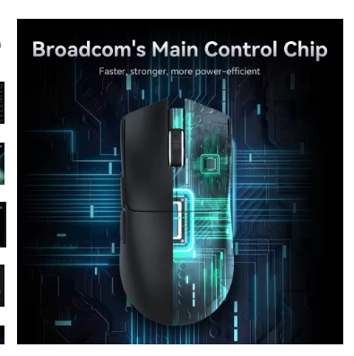 Attack Shark X11 PAW3311 Wireless Bluetooth Mouse, 2.4G 400IPS RGB PC Gaming Mouse