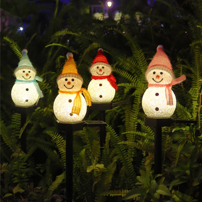 Snowman Christmas Decoration Waterproof Solar Led Light from Odditygadget at $19.98