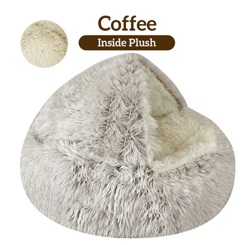 Pet Round Plush Bed from Odditygadget at $32.47