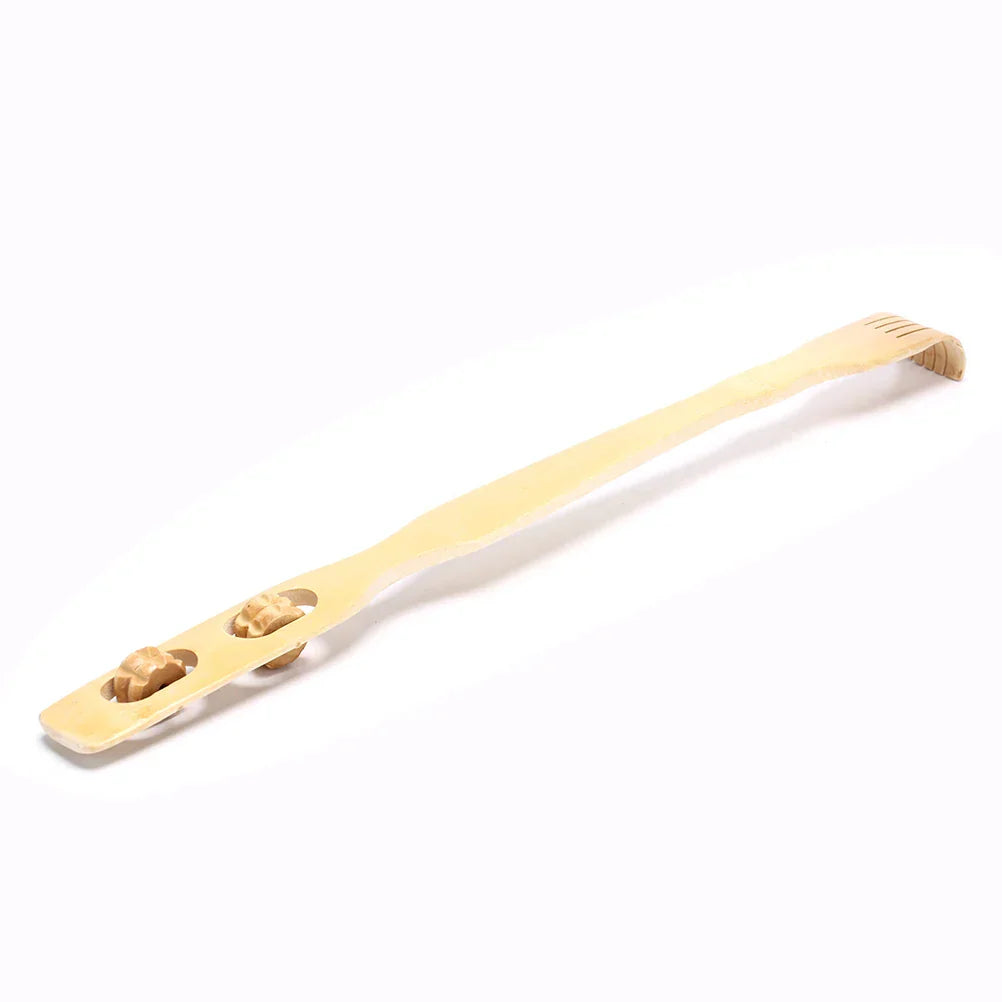 Bamboo Massager Back Scratcher With Body Roller Stick from Odditygadget at $8.95