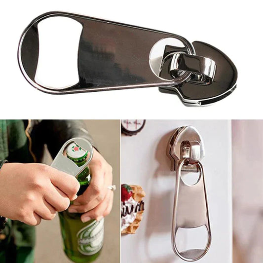 Magnetic Zipper Bottle Opener from Odditygadget at $19.97