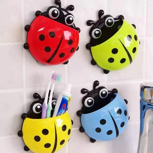 Ladybug Toothbrush Holder With Suction Cups from Odditygadget at $18.97