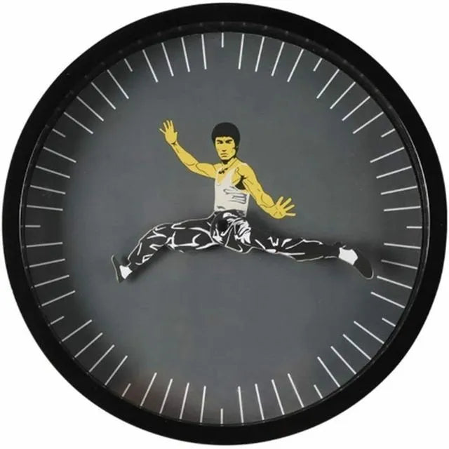 Kung Fu Wall Clock Chinese Bruce Lee Personality from Odditygadget at $29.97