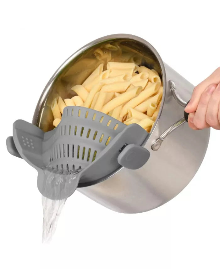 Adjustable Clip On Silicone Pot Strainer For Most Pots & Pans from Odditygadget at $11.97