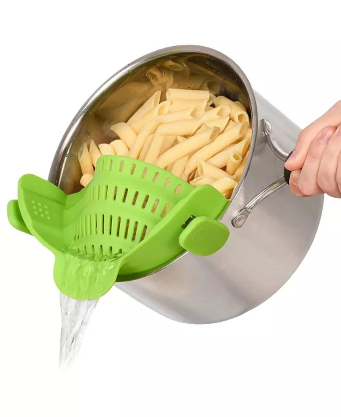 Adjustable Clip On Silicone Pot Strainer For Most Pots & Pans from Odditygadget at $11.97