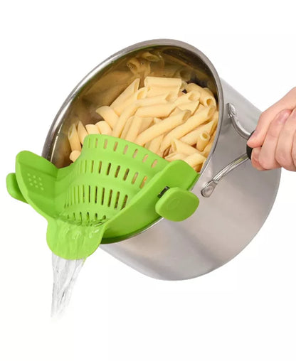 Adjustable Clip On Silicone Pot Strainer For Most Pots & Pans from Odditygadget at $11.97