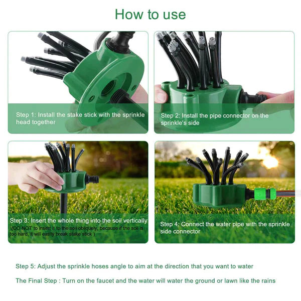 Foldable Pipe Garden Water Sprinkler System from Odditygadget at $22.97