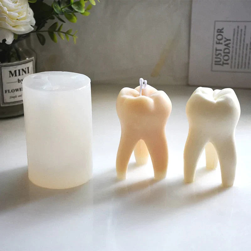 Artistic DIY Tooth Shape Unique Candle Mold from Odditygadget at $21.47