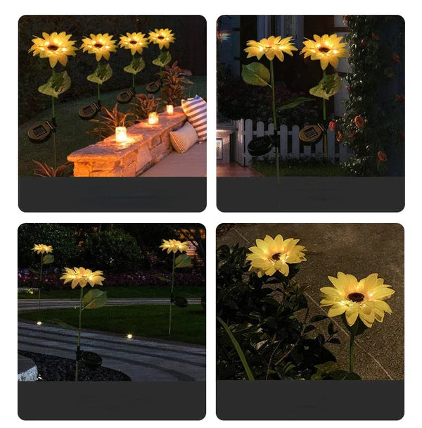 Sunflower Waterproof Solar Led Garden Lights from Odditygadget at $14.97