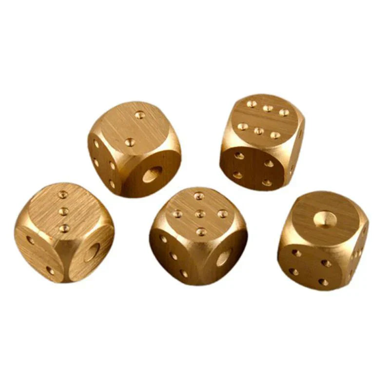 5pcs Aluminum Alloy Metal Dices from Odditygadget at $14.97