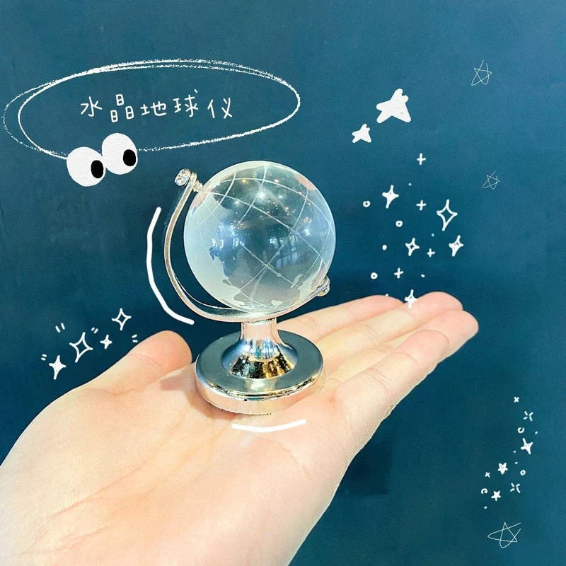 Crystal Transparent Miniature Glass Earth Globe from Odditygadget at $19.97