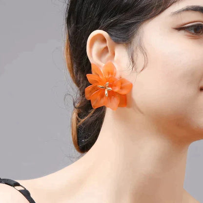 Acrylic Flower Earrings for Earthy Vibes from Odditygadget at $11.47