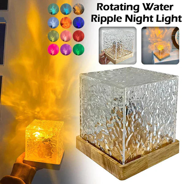 Crystal Lamp Water Ripple Projector Night Light with 16 colors from Odditygadget at $49.97