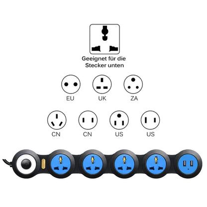 Foldable Multiple Power Extension Cable Outlets from Odditygadget at $29.97