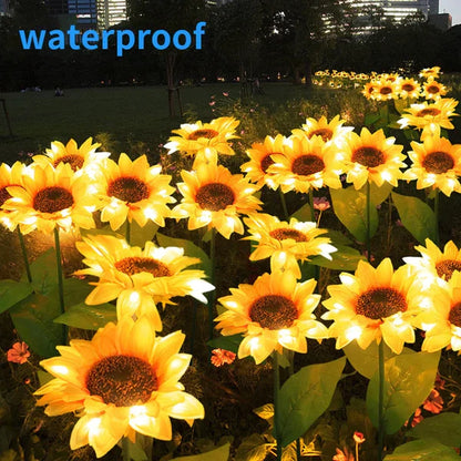 Sunflower Waterproof Solar Led Garden Lights from Odditygadget at $14.97