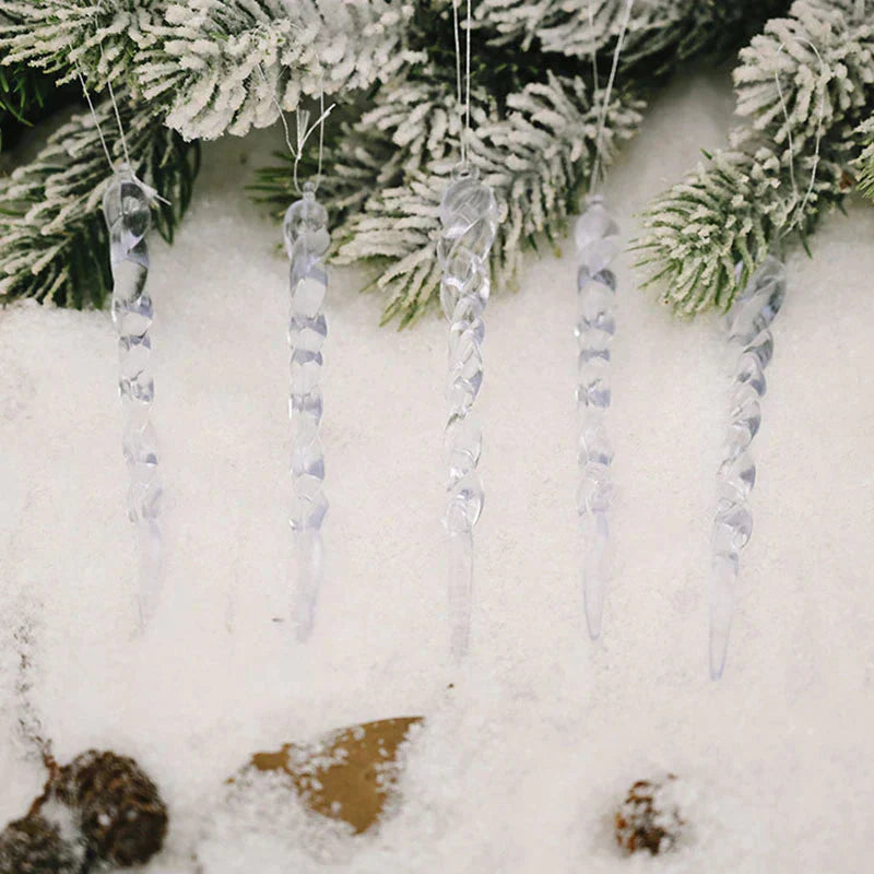 12Pcs Christmas Tree Decoration Artificial Icicles from Odditygadget at $11.97