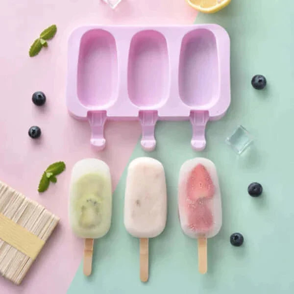 3 Cavity Silicone Cakesicle Mold from Odditygadget at $14.97