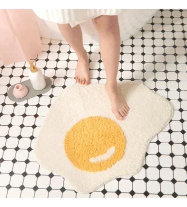 Fried Egg Rug from Odditygadget at $39.97