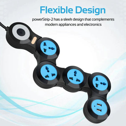 Foldable Multiple Power Extension Cable Outlets from Odditygadget at $29.97