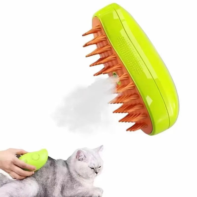 Cat Dog Steamy Brush Electric Sprayer for Massage and Grooming