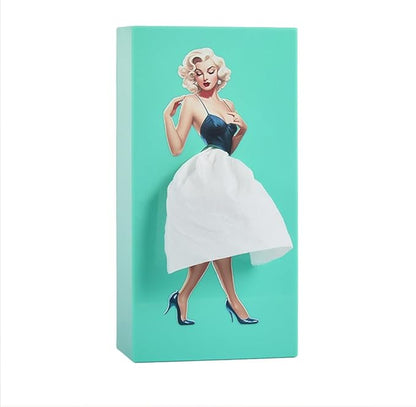 Puffy Skirt Girl Face Tissue Box