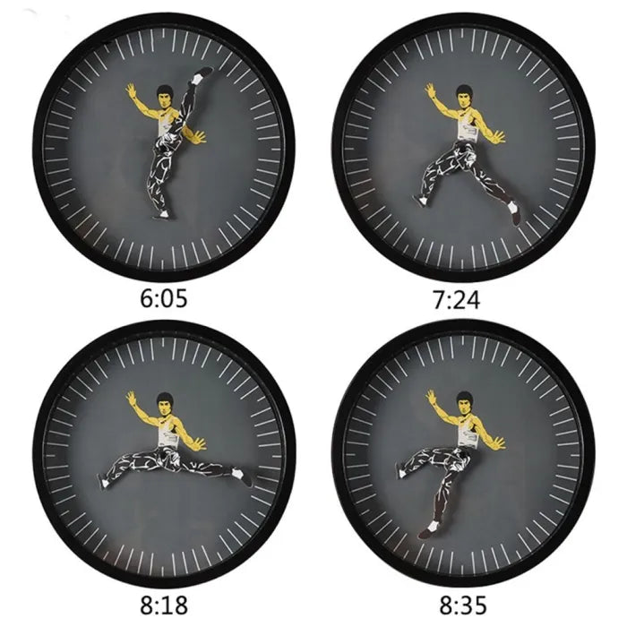 Kung Fu Wall Clock Chinese Bruce Lee Personality from Odditygadget at $29.97