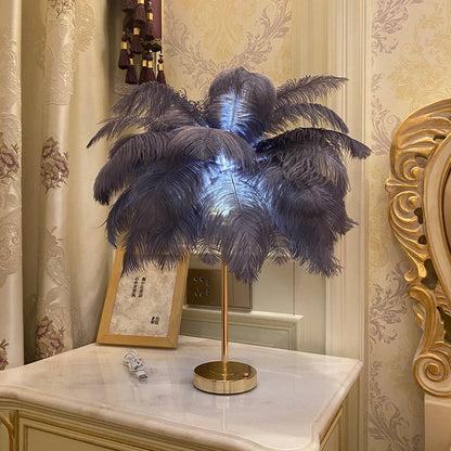 Feather Table Lamp from Odditygadget at $49.97