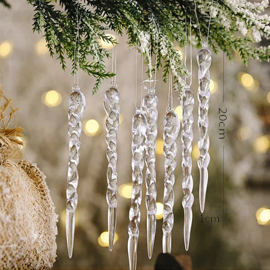 12Pcs Christmas Tree Decoration Artificial Icicles from Odditygadget at $11.97