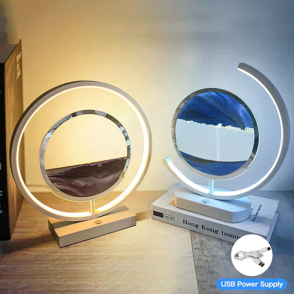 3D LED Flowing Sand Art Table Lamp from Odditygadget at $62.97