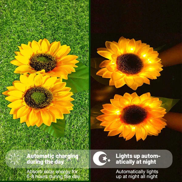 Sunflower Waterproof Solar Led Garden Lights from Odditygadget at $14.97