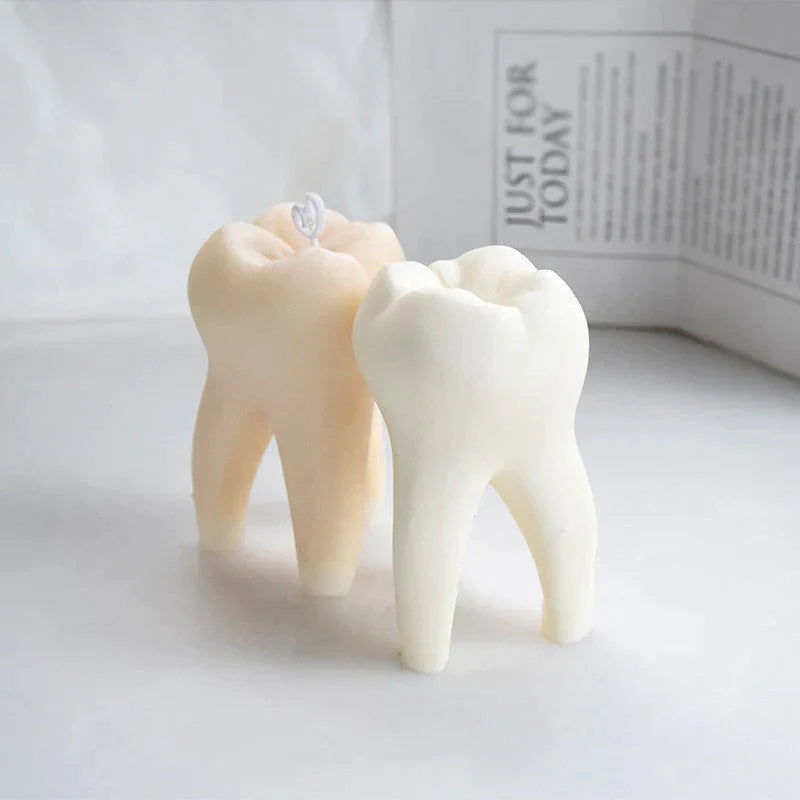 Artistic DIY Tooth Shape Unique Candle Mold from Odditygadget at $21.47