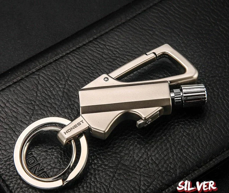 Outdoor Windproof Lighter Match Keychain from Odditygadget at $15.99