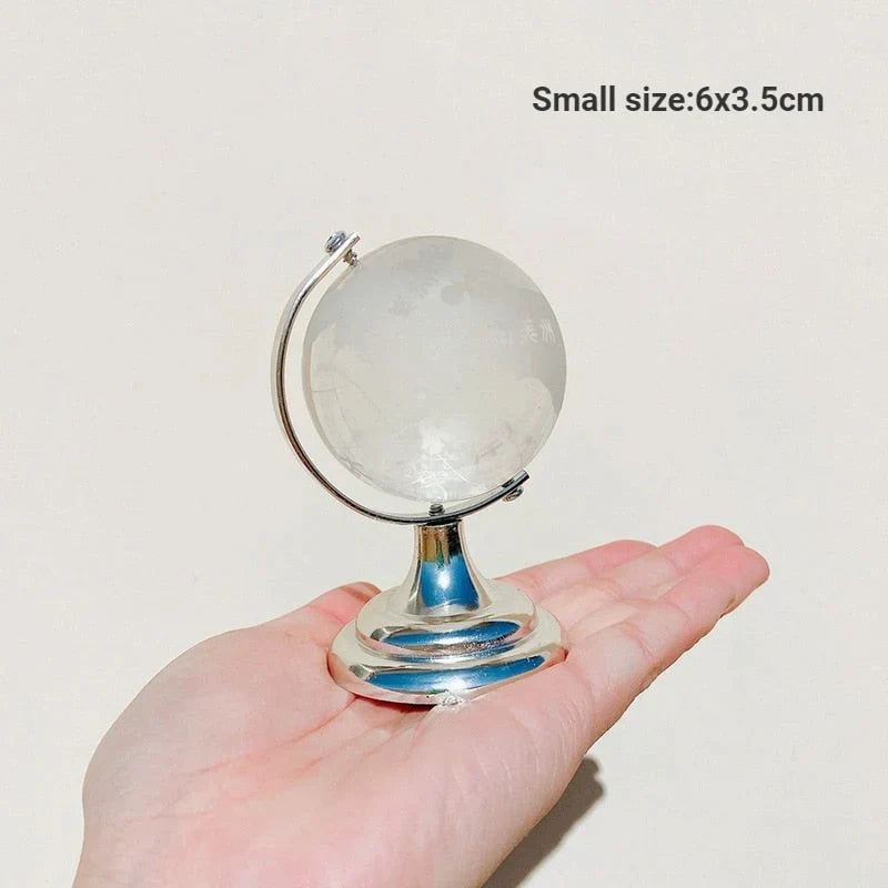 Crystal Transparent Miniature Glass Earth Globe from Odditygadget at $19.97