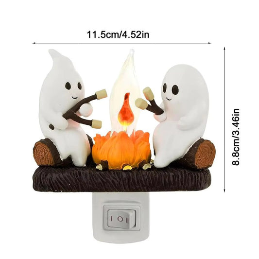 Ghost Campfire Flickering Night light at from Odditygadget