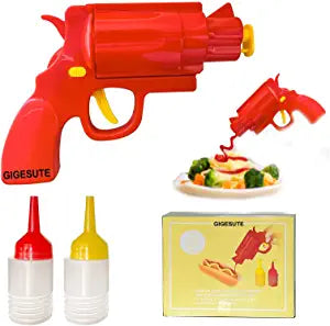 Kitchen Restaurant Condiment Dispenser Bottle, Ketchup Mustard Spice Gun from Odditygadget at $19.97