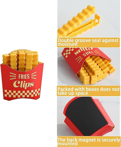 French Fries Shape 12 Pcs Plastic Food Bag Sealing Clips